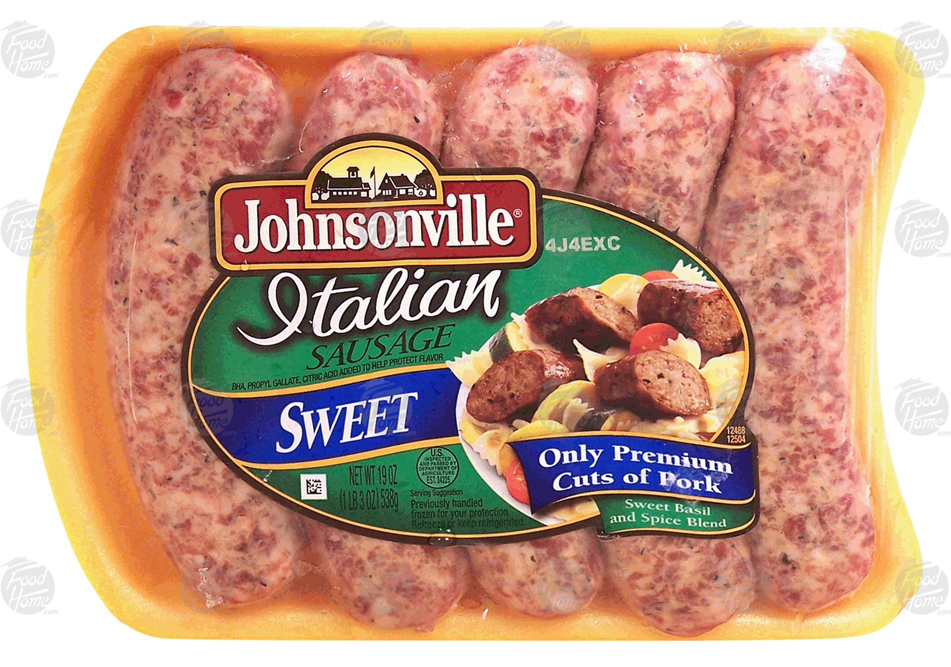 Johnsonville  sweet italian sausage, 5-count Full-Size Picture